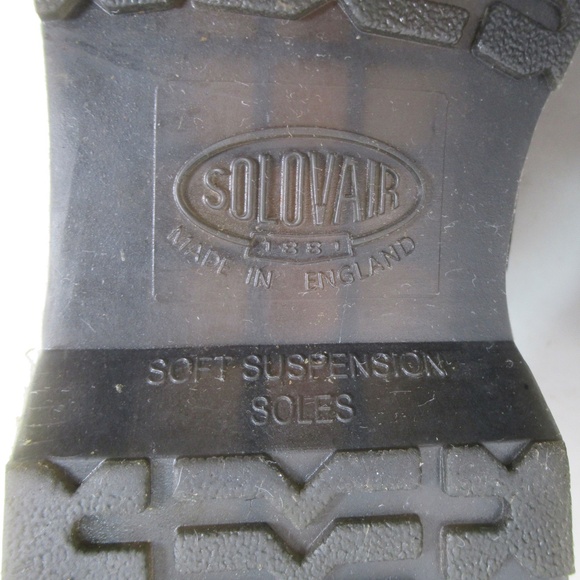 Solovair Men's Black Hi-Shine Double Buckle Monk Shoe Size 12.50 US / 11.5 UK - Picture 9 of 12